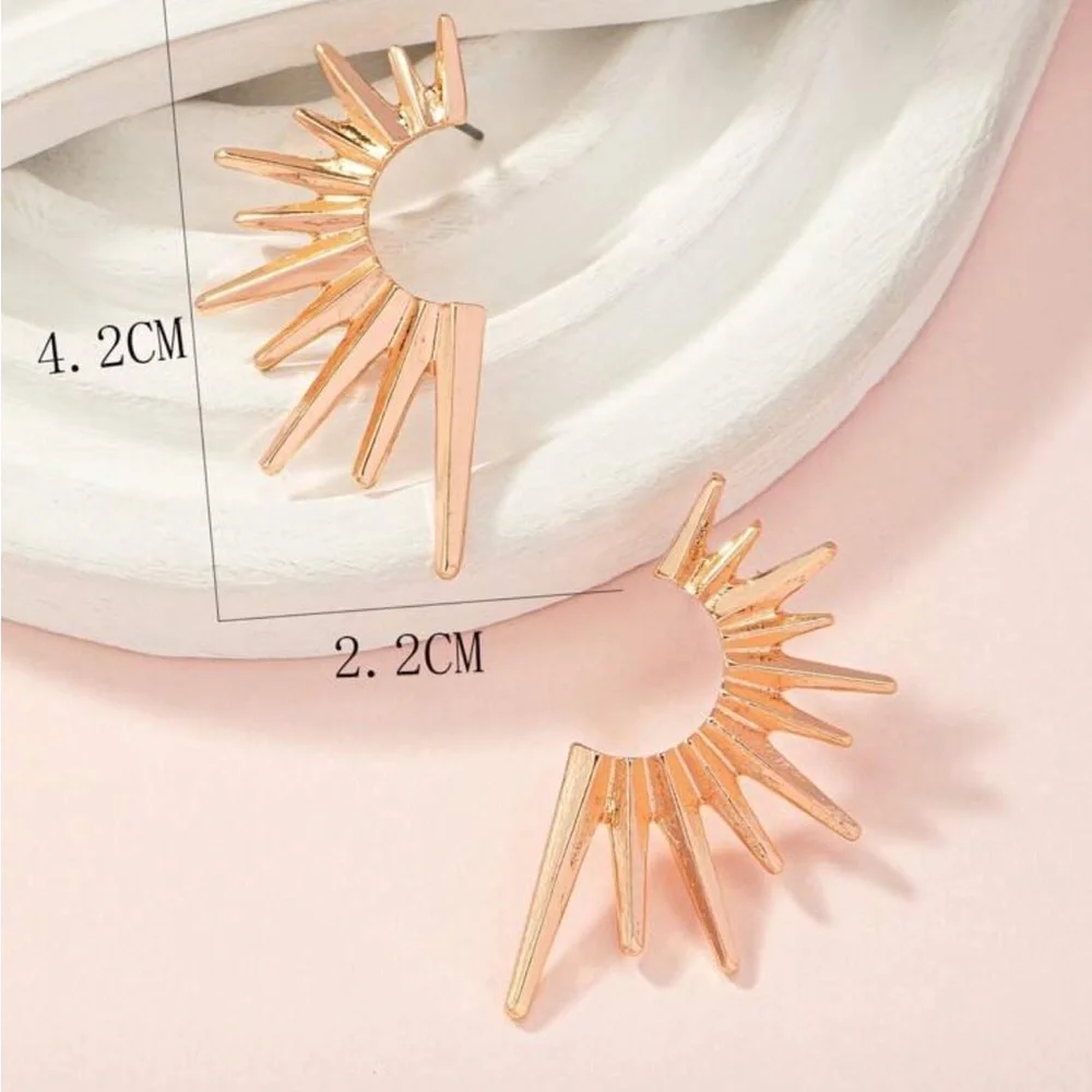 Anthropologie Radiant Gold Earrings